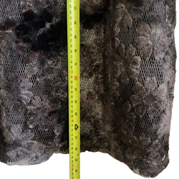 Vintage 90s crochet lace mash floral  maxi skirt - Picture 13 of 16